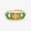 Tomfoolery Ava Emerald & Sapphire Ring Fashion