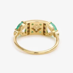 Tomfoolery Ava Emerald & Sapphire Ring Fashion