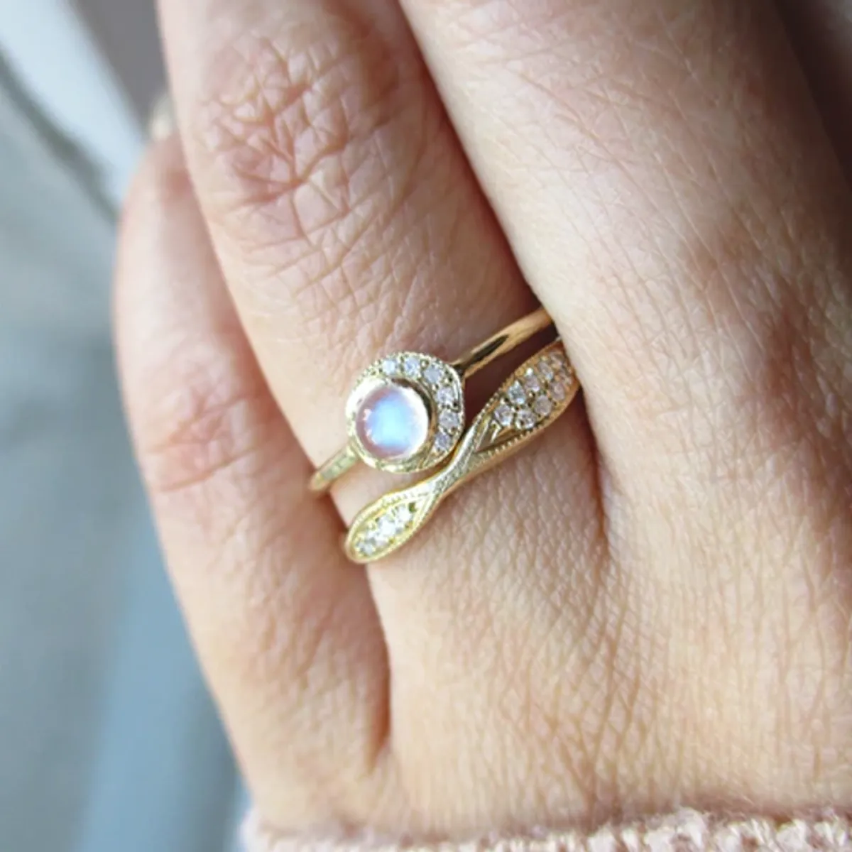 Tomfoolery Baby Moon Ring Clearance