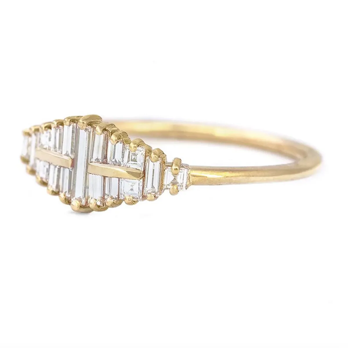 Tomfoolery Baguette Cut Cluster Diamond Ring Best