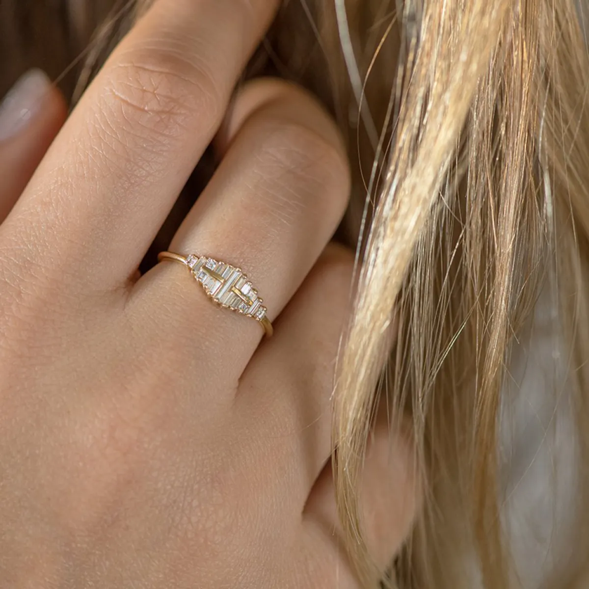 Tomfoolery Baguette Cut Cluster Diamond Ring Best