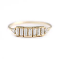 Tomfoolery Baguette Diamond Lineup Ring Online