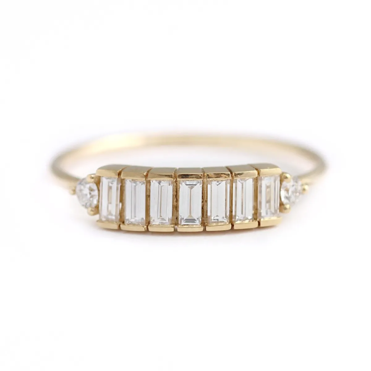 Tomfoolery Baguette Diamond Lineup Ring Online