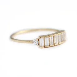 Tomfoolery Baguette Diamond Lineup Ring Online