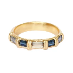 Tomfoolery Baguette Half Hoop Ring Clearance