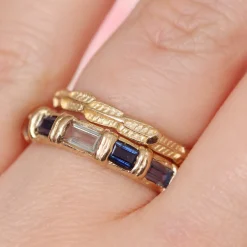 Tomfoolery Baguette Half Hoop Ring Clearance