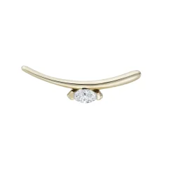 Tomfoolery Balance Marquise Diamond Curved Stud Best