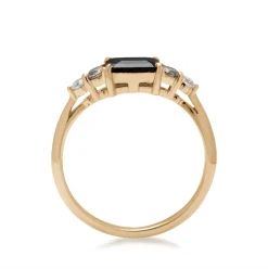 Tomfoolery Bea Black Diamond Five Stone Ring Clearance