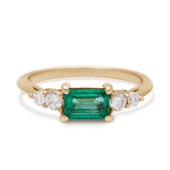 Tomfoolery Bea Emerald Five Stone Ring New