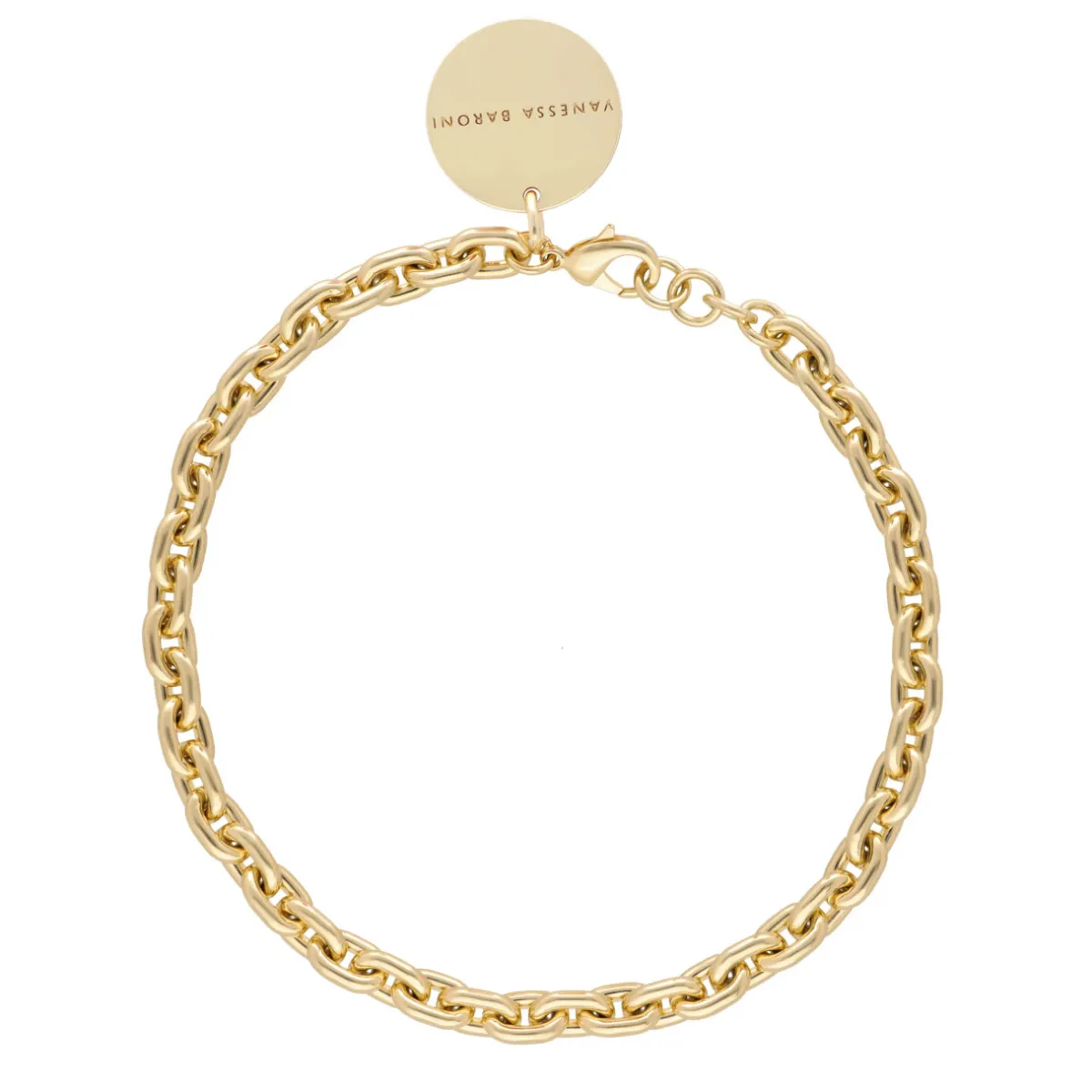 Tomfoolery Big Anker Necklace Gold Outlet