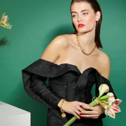 Tomfoolery Big Anker Necklace Gold Outlet