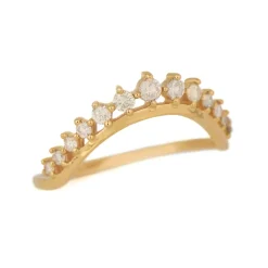 Tomfoolery Big Crown Diamond Ring Hot