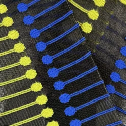 Tomfoolery Black & Neon Stripe Tulle Socks Clearance
