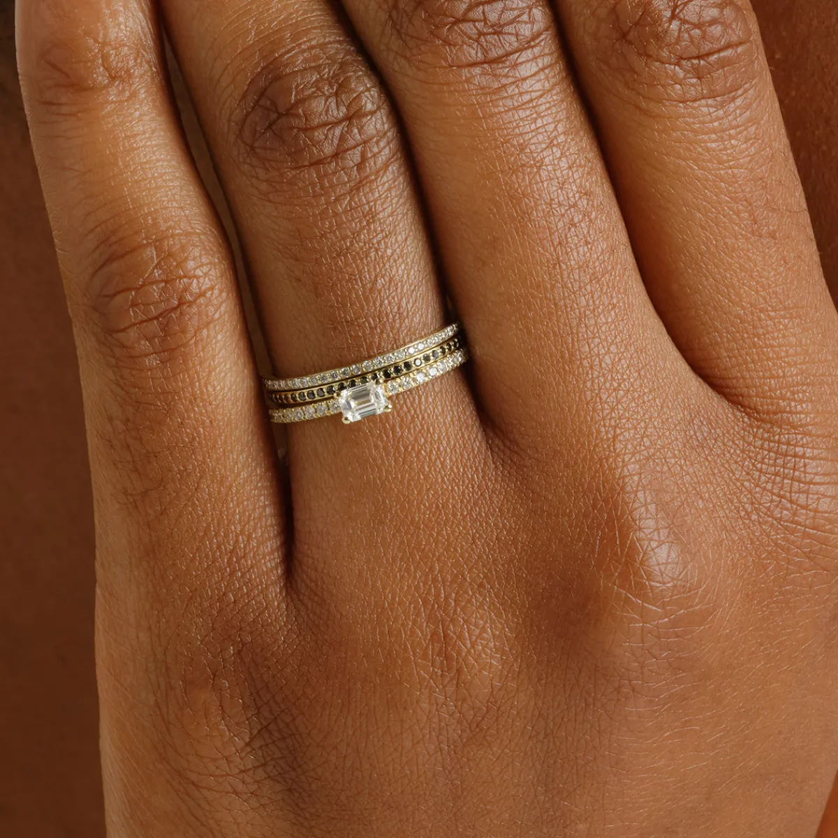 Tomfoolery Black Diamond Eternity Ring Hot