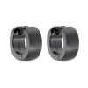 Tomfoolery Black Titanium Cuff Hoops New