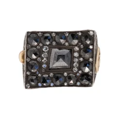 Tomfoolery Black Vortex Art Ring New
