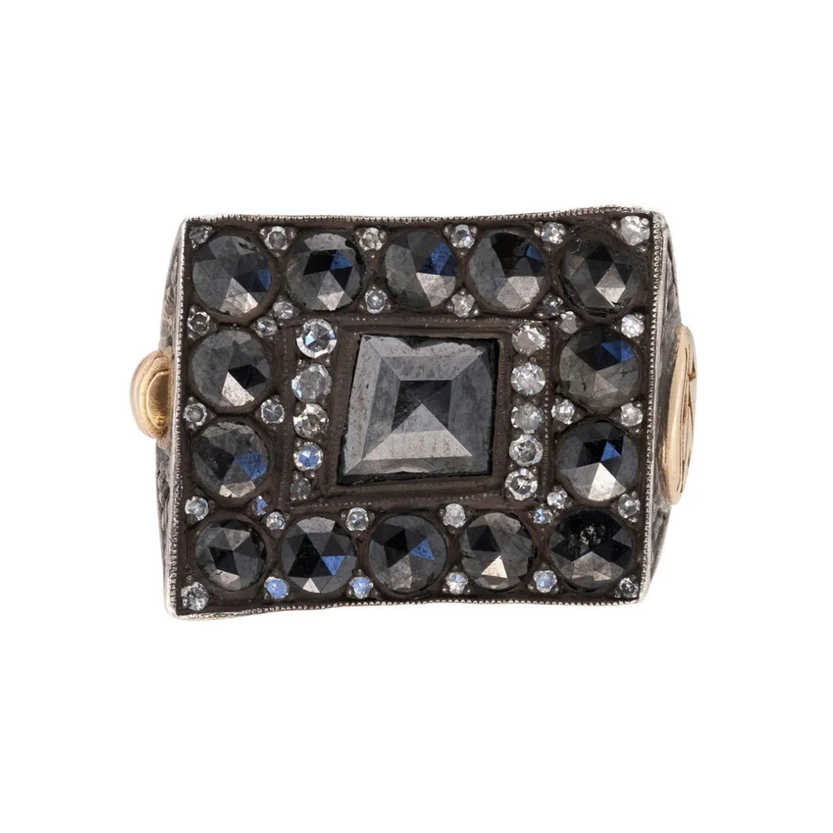 Tomfoolery Black Vortex Art Ring New