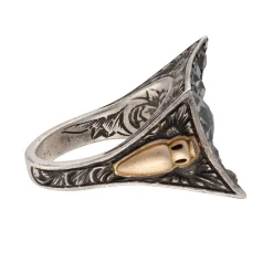 Tomfoolery Black Vortex Art Ring New