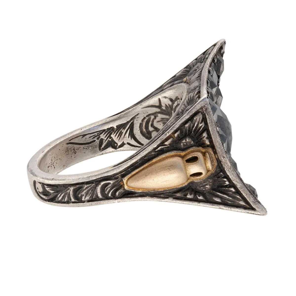 Tomfoolery Black Vortex Art Ring New