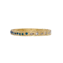 Tomfoolery Blue & White Diamond Dual Band Hot