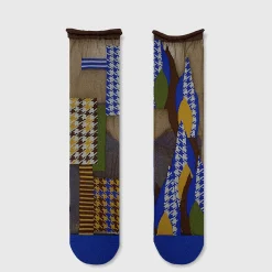 Tomfoolery Blue Check Tulle Socks Clearance