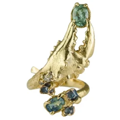 Tomfoolery Blue Coral Art Ring Outlet