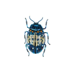 Tomfoolery Blue Mint Beetle Brooch Outlet