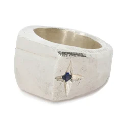 Tomfoolery Blue Sapphire Magnum Signet Ring Sale