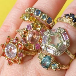 Tomfoolery Blue Scalloped Eternity Band Discount