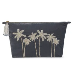 Tomfoolery Blue Velvet Palm Pouch Online