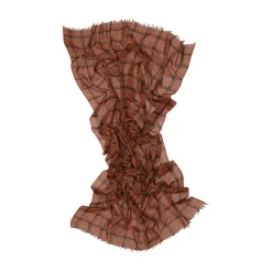 Tomfoolery Brown and Black Check Scarf Hot