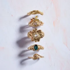 Tomfoolery Brown Diamond Simple Coiled Chain Ring Online