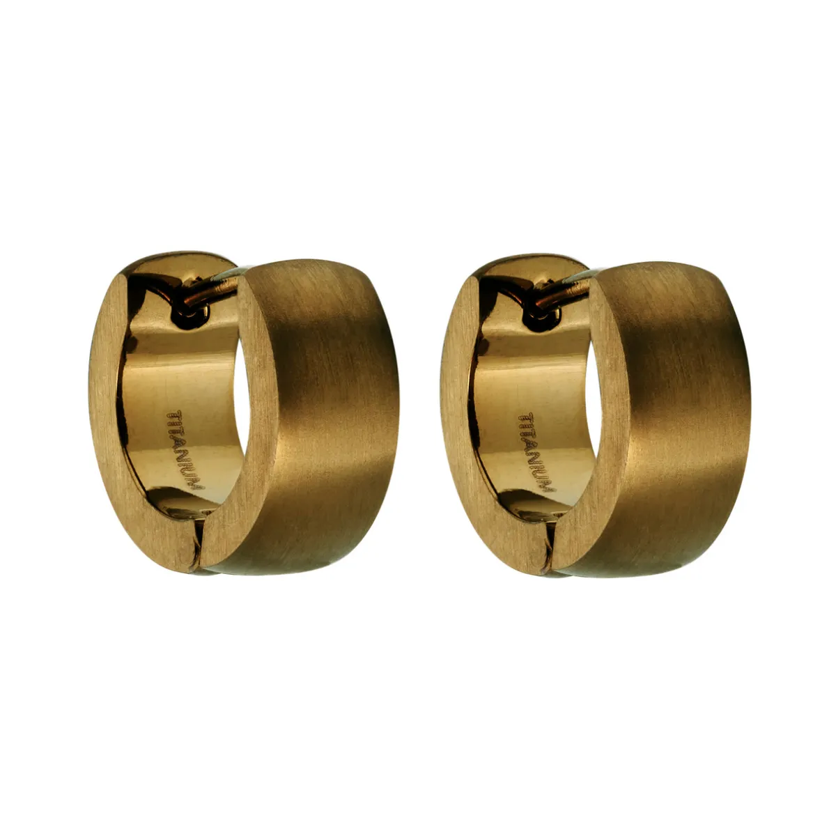 Tomfoolery Brown Titanium Cuff Hoops New