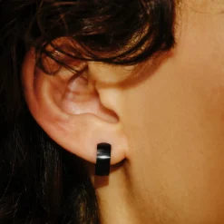 Tomfoolery Brown Titanium Cuff Hoops New