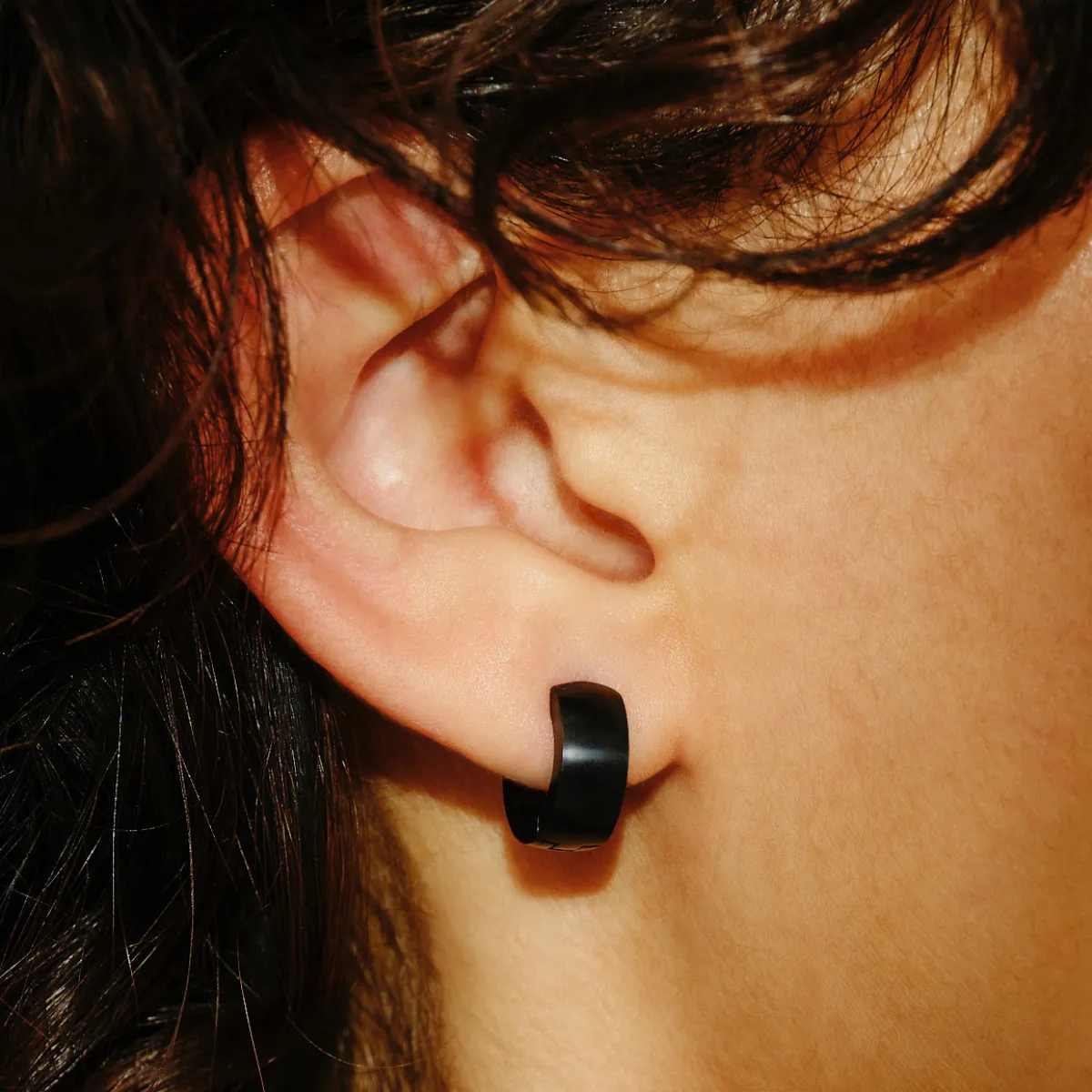 Tomfoolery Brown Titanium Cuff Hoops New