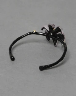 Tomfoolery Burnt Fleur Cuff Bracelet Sultry Grey Sale