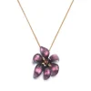 Tomfoolery Burnt Fleur Flower Pendant Outlet