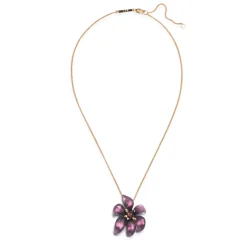 Tomfoolery Burnt Fleur Flower Pendant Outlet