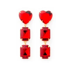 Tomfoolery Caliente Earrings in Cereja Hot