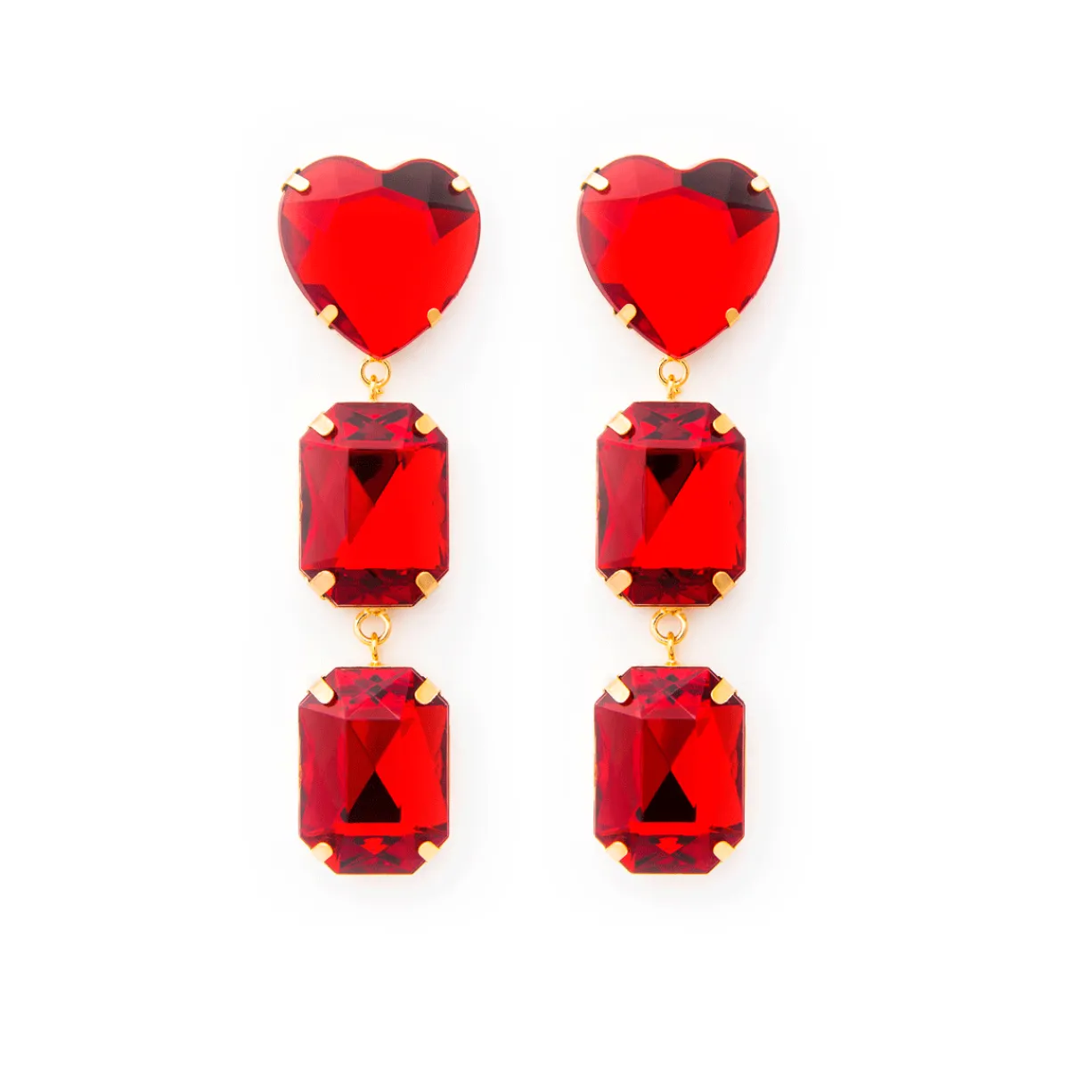 Tomfoolery Caliente Earrings in Cereja Hot