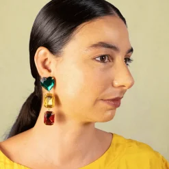 Tomfoolery Caliente Earrings in Cereja Hot