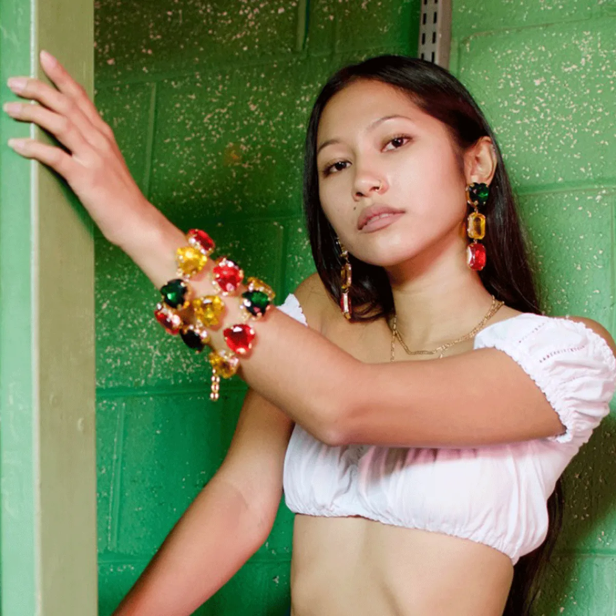 Tomfoolery Caliente Earrings in Cereja Hot