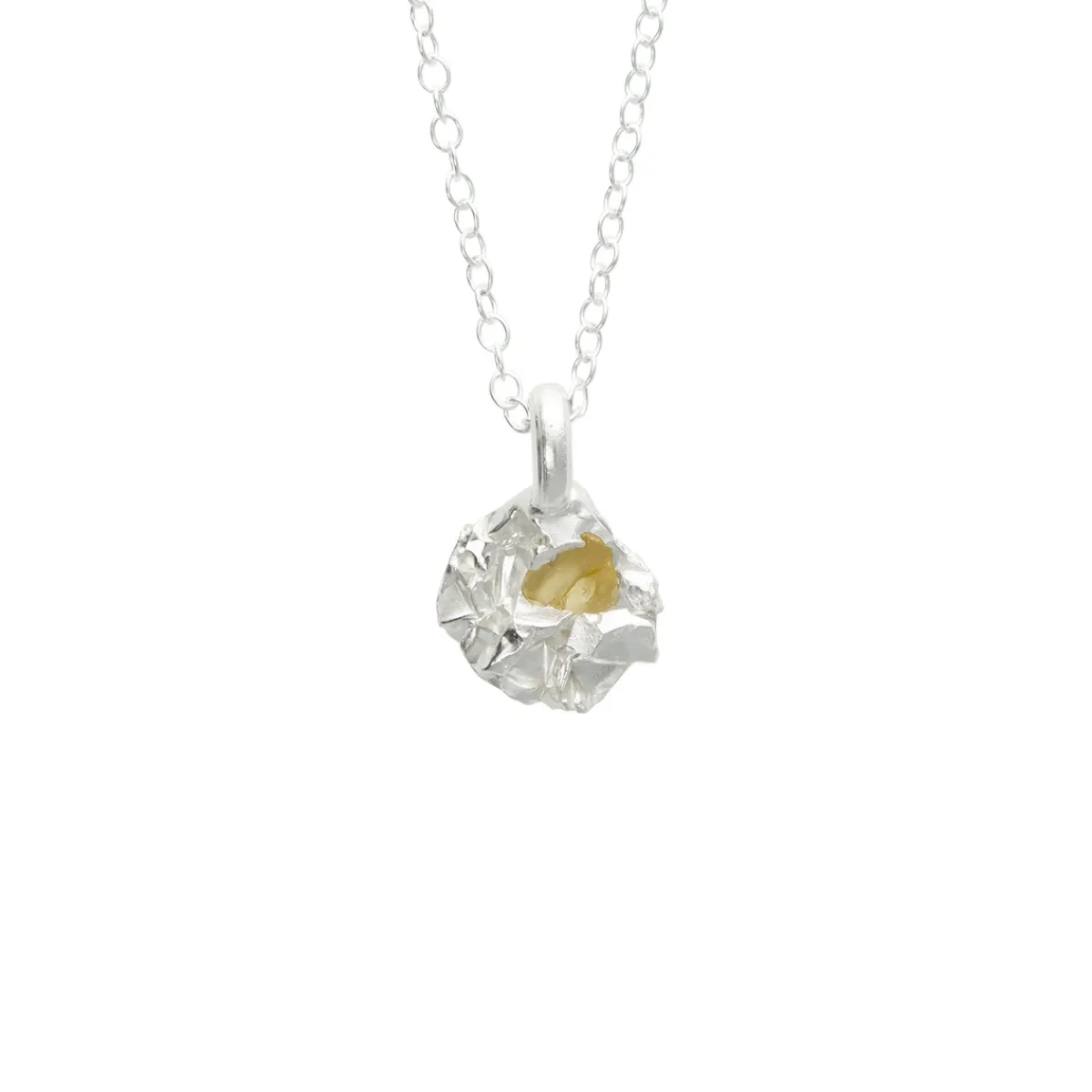 Tomfoolery Canary Crushed Sapphire Pendant Online