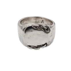 Tomfoolery Cartena Signet Ring in Silver Discount