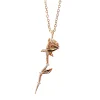 Tomfoolery Celestial Rose Necklace New