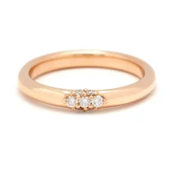 Tomfoolery Celestine 14ct Yellow Gold Diamond Single Cluster Band Outlet