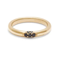 Tomfoolery Celestine 14ct Yellow Gold Diamond Single Cluster Band Outlet