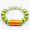 Tomfoolery Ceramic Beaded Bracelet Lime Green Clearance
