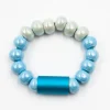 Tomfoolery Ceramic Beaded Bracelet Sky Blue Online