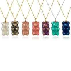 Tomfoolery Chain Gummy Bear Necklaces Sale